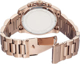 Michael Kors Brecken Chronograph Analog Black Dial Rose Gold Steel Strap Watch For Women - MK8563 Buy Now By Michael Kors