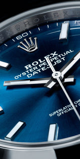 Shop Rolex Datejust 41 Oyster Blue Dial Oystersteel Strap Watch for Men - M126300-0001 in USA