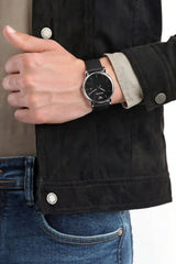 Emporio Armani Classic Quartz Black Dial Black Leather Strap Watch For Men - AR1692 Buy Now By Emporio Armani