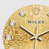 Shop Rolex Datejust 36 Diamonds 18K Gold Dial Two Tone Steel Strap Watch for Men - M126233-0033 in USA