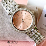 Michael Kors Darci Orange Dial Silver Stainless Steel Strap Watch for Women - MK3218 Buy Now By Michael Kors