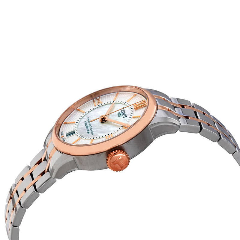 Tissot Chemin Des Tourelles Powermatic 80 Lady Silver Dial Two Tone Steel Strap Watch For Women - T099.207.22.118.02 Buy Now By Tissot