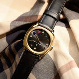 Marc Jacobs Mandy Black Dial Black Leather Strap Watch for Women - MJ1597 Buy Now By Marc Jacobs