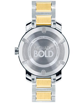 Shop Movado Bold Silver Dial Two Tone Steel Strap Watch for Women - 3600245 in USA