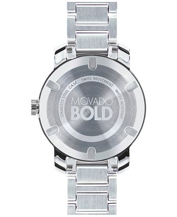Shop Movado Bold Silver Dial Silver Steel Strap Watch for Women - 3600244 in USA