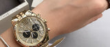 Michael Kors Lexington Crystals Gold Dial Gold Steel Strap Watch for Men - MK8494 Buy Now By Michael Kors