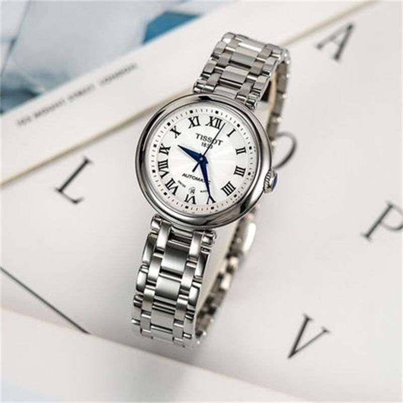 Tissot Bellissima Automatic Silver Dial Silver Steel Strap Watch For Women - T126.207.11.013.00 Buy Now By Tissot