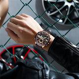 Hugo Boss Rafale Chronograph Brown Dial Brown Leather Strap Watch For Men - 1513392 Buy Now By Hugo Boss