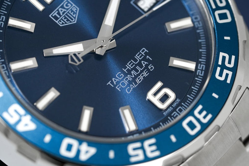 Tag Heuer Formula 1 Bucherer Blue Edition Blue Dial Silver Steel Strap Watch for Men - WAZ2015.BA0842 Buy Now By Tag Heuer