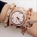 Michael Kors Bryn Rose Gold Dial Two Tone Steel Strap Watch for Women - MK6135 Buy Now By Michael Kors