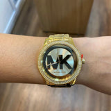 Michael Kors Tibby Three Hand Gold Dial Gold Steel Strap Watch For Women - MK6879 Buy Now By Michael Kors