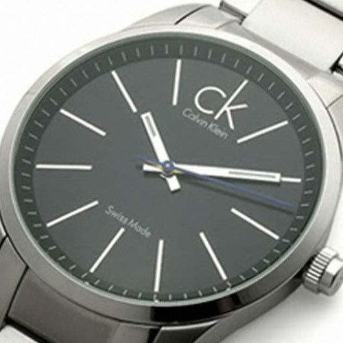 Shop Calvin Klein Bold Grey Dial Silver Steel Strap Watch for Men - K2241107 in USA