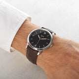 Fossil The Minimalist 3H Black Dial Brown Leather Strap Watch for Men - FS5464 Buy Now By Fossil