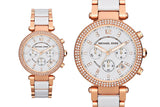 Michael Kors Parker White Dial Two Tone Steel Strap Watch for Women - MK5774 Buy Now By Michael Kors