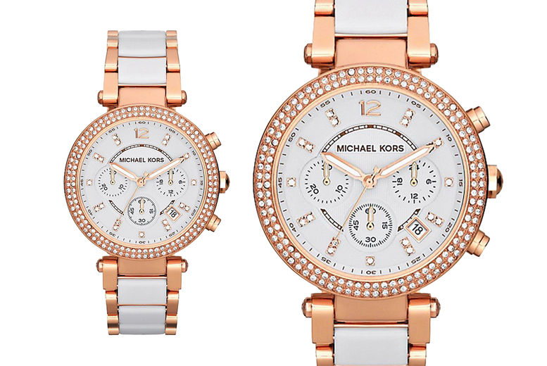 Michael Kors Parker White Dial Two Tone Steel Strap Watch for Women - MK5774 Buy Now By Michael Kors