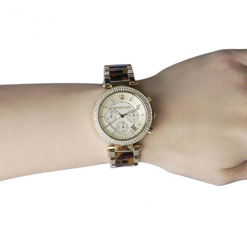 Michael Kors Parker Gold Dial Two Tone Steel Strap Watch for Women - MK5688 Buy Now By Michael Kors
