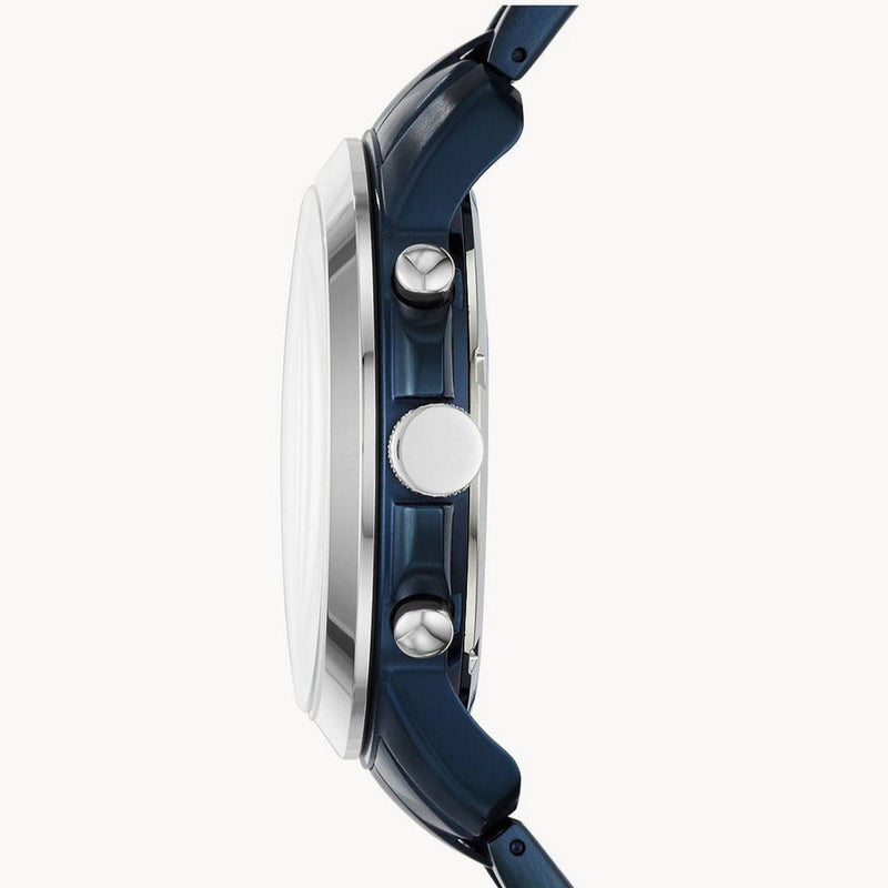 Fossil Grant Chronograph Blue Dial Blue Steel Strap Watch for Men - FS5230 Buy Now By Fossil