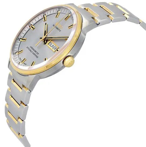 Mido Commander II Automatic Chronometer Silver Dial Two Tone Steel Strap Watch For Men - M021.431.22.071.00 Buy Now By Mido