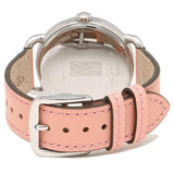 Shop Coach Tatum White Dial Pink Leather Strap Watch For Women - 14502799 in USA