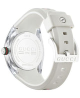 Shop Gucci Sync Quartz White Dial White Rubber Strap Unisex Watch - YA137302 in USA