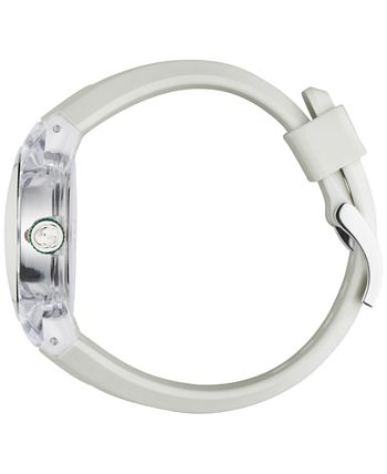 Shop Gucci Sync Quartz White Dial White Rubber Strap Unisex Watch - YA137302 in USA