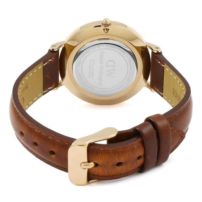 Daniel Wellington Petite St Mawes Black Dial Brown Leather Strap Watch For Women - DW00100169 Buy Now By Daniel Wellington
