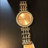 Michael Kors Darci Orange Dial Silver Stainless Steel Strap Watch for Women - MK3218 Buy Now By Michael Kors