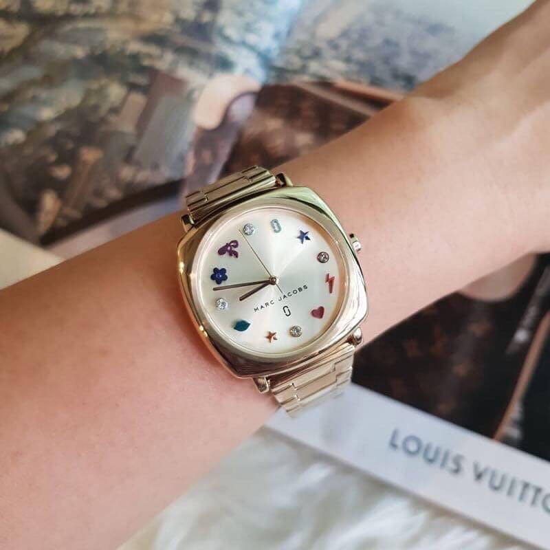 Marc Jacobs Mandy Gold Dial Gold Steel Strap Watch for Women - MJ3549 Buy Now By Marc Jacobs