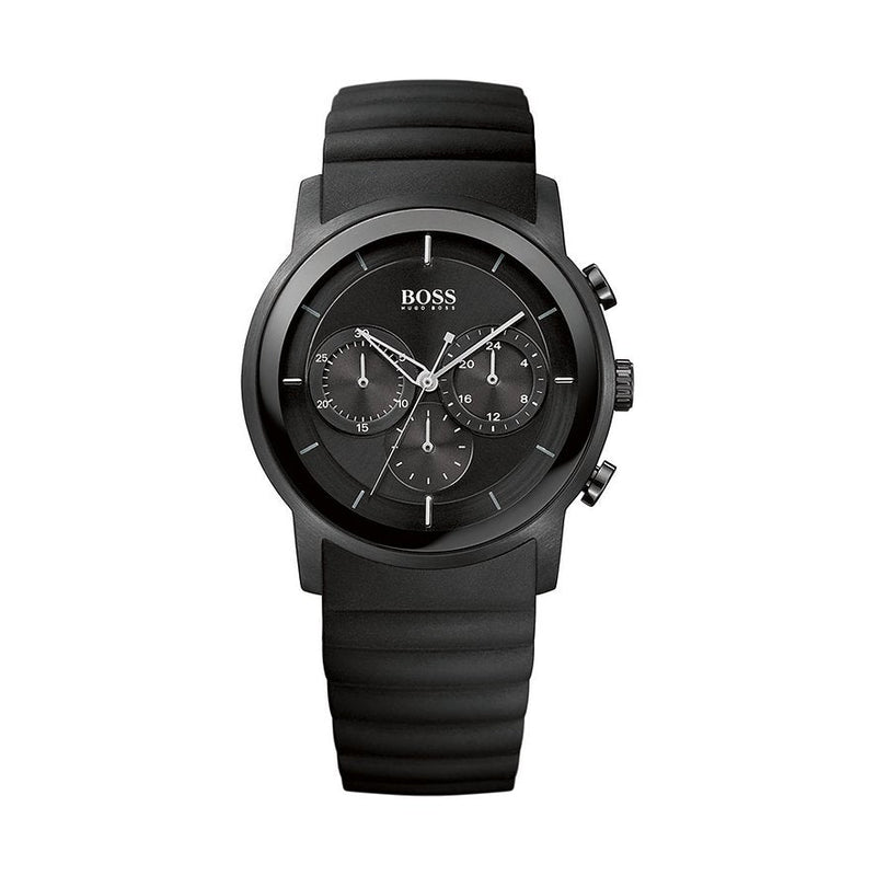 Hugo Boss Modern Black Dial Black Rubber Strap Watch for Men - 1512639 Buy Now By Hugo Boss