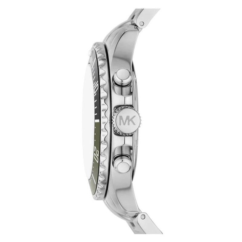 Michael Kors Everest Chronograph Black Dial Silver Steel Strap Watch For Men - MK8976 Buy Now By Michael Kors
