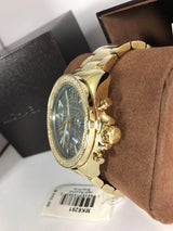 Michael Kors Wren Diamonds Blue Dial Gold Steel Strap Watch for Women - MK6291 Buy Now By Michael Kors