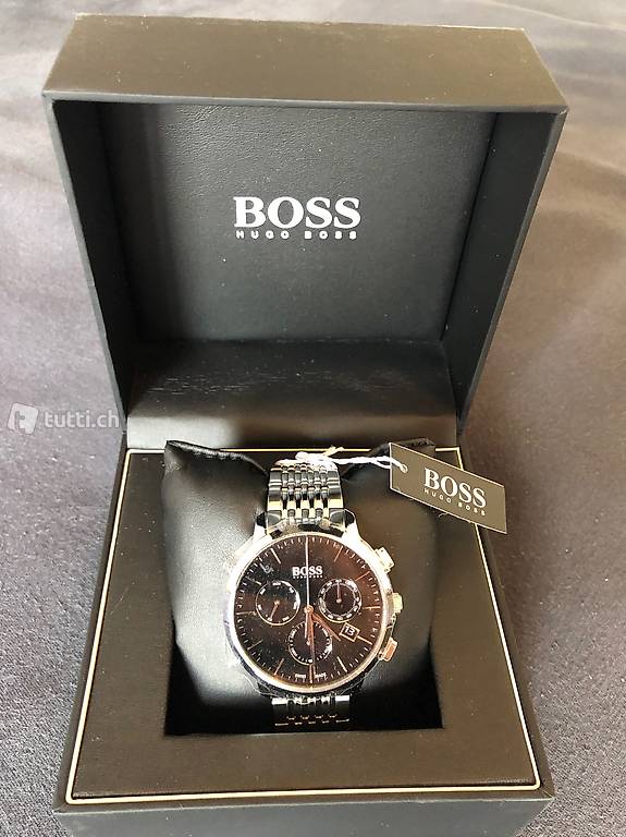 Hugo Boss Associate Black Dial Silver Steel Strap Watch for Men - 1513267 Buy Now By Hugo Boss