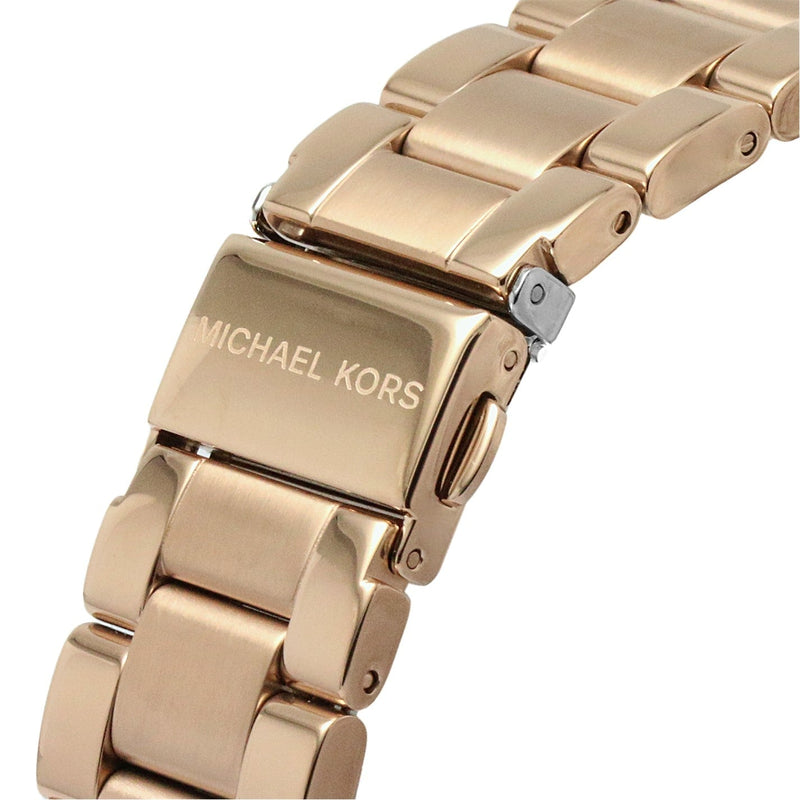 Michael Kors Everest Chronograph Black Dial Rose Gold Steel Strap Watch for Women - MK6972 Buy Now By Michael Kors