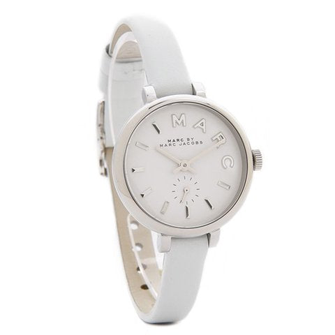 Marc Jacobs Sally White Dial White Leather Strap Watch for Women - MBM1350 Buy Now By Marc Jacobs