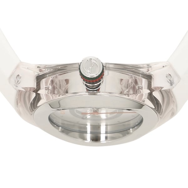 Shop Gucci Sync Quartz White Dial White Rubber Strap Unisex Watch - YA137302 in USA