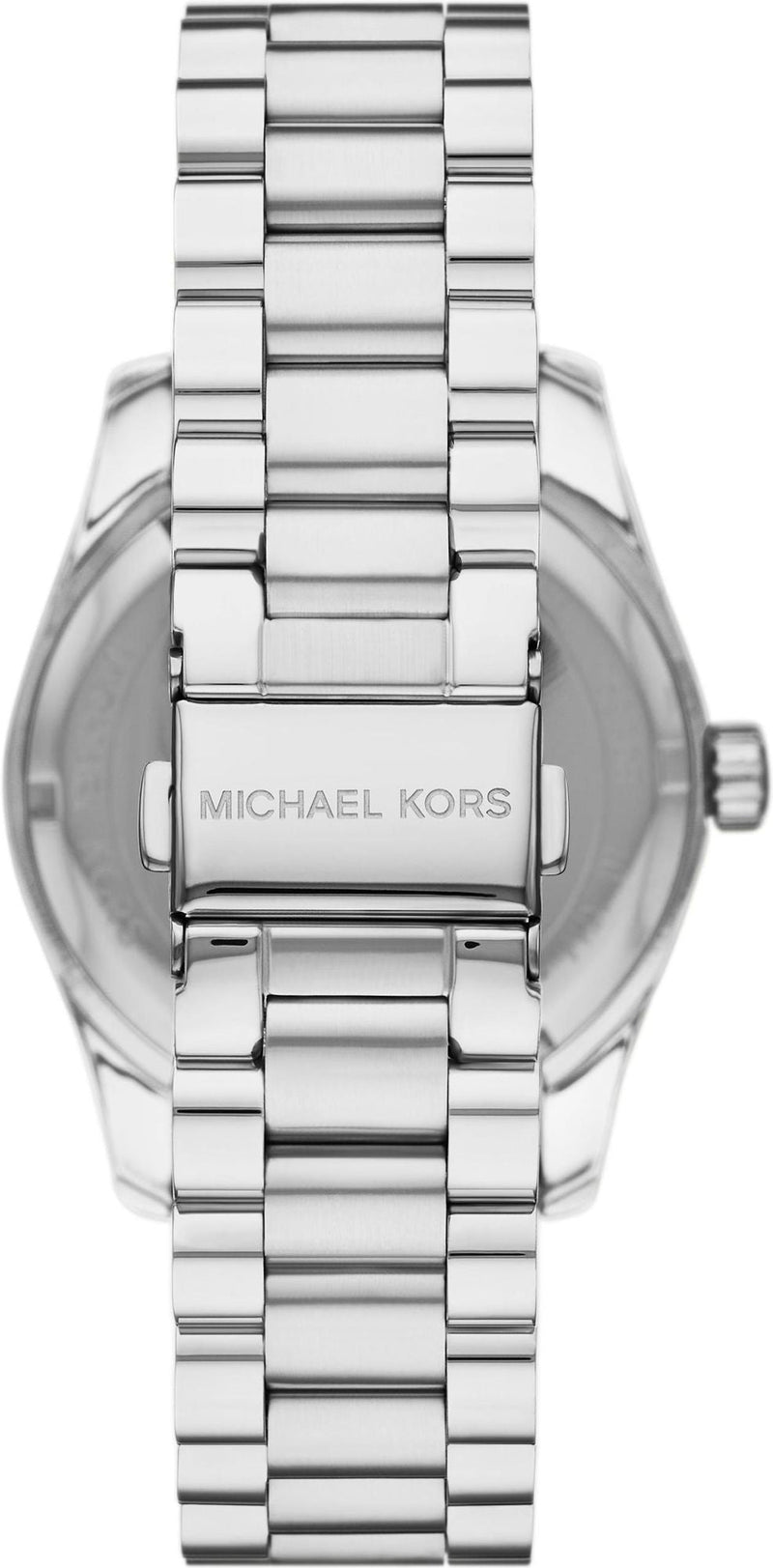 Michael Kors Lexington Lux Three Hand Mother of Pearl Silver Dial Silver Steel Strap Watch for Women - MK7445 Buy Now By Michael Kors