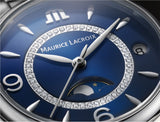 Shop Maurice Lacroix Fiaba Moonphase Blue Dial Silver Steel Strap Watch for Women - FA1084-SS002-420-1 in USA