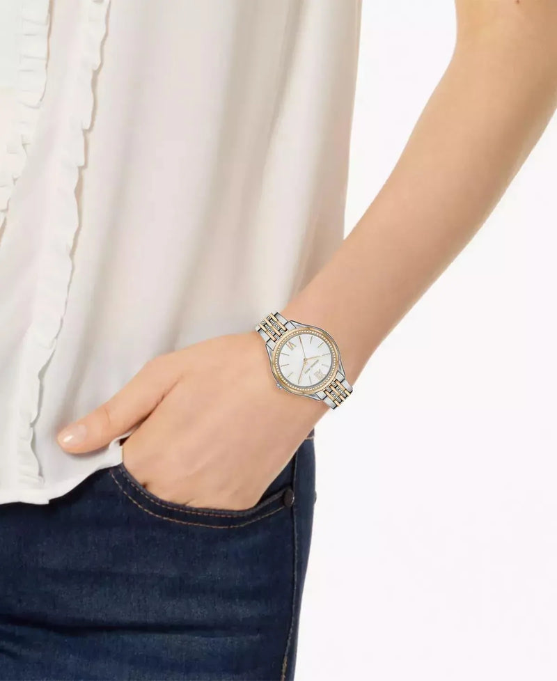 Michael Kors Mindy Three Hand White Dial Two Tone Steel Strap Watch For Women - MK7084 Buy Now By Michael Kors
