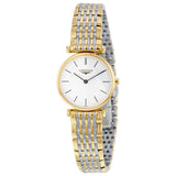 Shop Longines La Grande Classique White Dial Two Tone Mesh Bracelet Watch for Women - L4.209.2.12.7 in USA