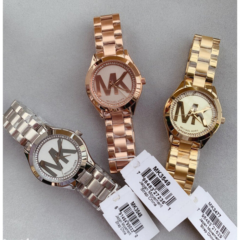 Michael Kors Mini Slim Runway Silver Dial Silver Steel Strap Watch for Women - MK3548 Buy Now By Michael Kors