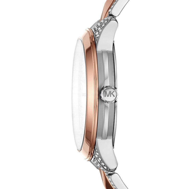 Michael Kors Runway Mercer Crystals Silver Dial Two Tone Steel Strap Watch For Women - MK6716 Buy Now By Michael Kors