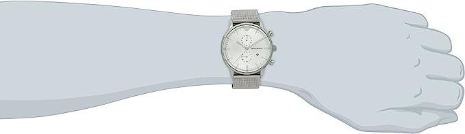 Emporio Armani Classic Chronograph Quartz Silver Dial Silver Mesh Bracelet Watch For Men - AR0390 Buy Now By Emporio Armani