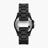 Fossil FB-01 Three-Hand Black Dial Black Ceramic Strap Watch for Women - CE1108 Buy Now By Fossil