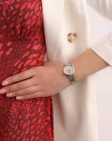 Emporio Armani Modern Slim Analog Mother of Pearl Dial Two Tone Steel Strap Watch For Women - AR11157 Buy Now By Emporio Armani