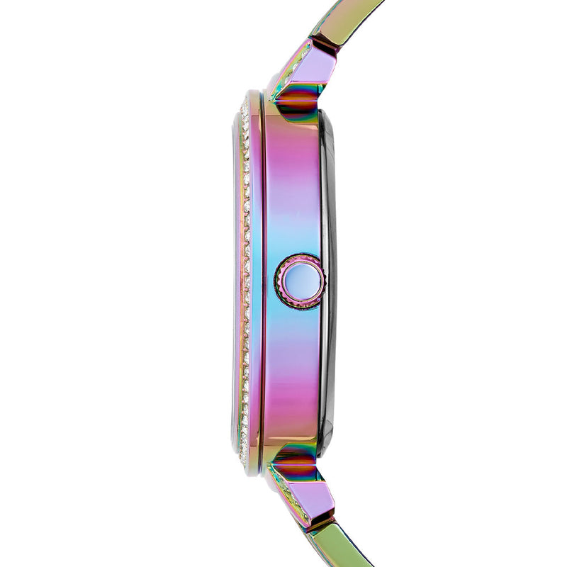 Shop Guess Lily Analog Purple Dial Purple Steel Strap Watch For Women - GW0528L4 in USA