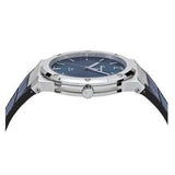 Salvatore Ferragamo F-80 Classic Blue Dial Blue Leather Strap Watch for Men - SFDT00319 Buy Now By Salvatore Ferragamo