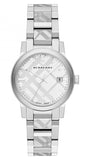 Burberry The City White Dial Silver Steel Strap Watch for Women - BU9144