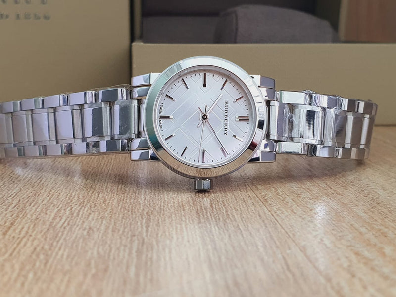 Burberry The City Silver Dial Silver Steel Strap Watch for Women - BU9200 Buy Now By Burberry