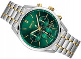 Hugo Boss Champion Chronograph Green Dial Two Tone Steel Strap Watch for Men - 1513878 Buy Now By Hugo Boss