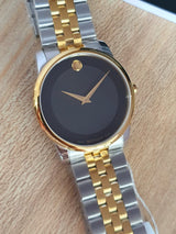 Movado Museum Classic Black Dial Two Tone Steel Strap Watch For Women - 0606605 Buy Now By Movado